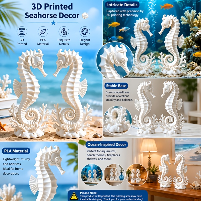 2Pcs Seahorses Coral Figurines - đánh giá và giá Aquarium Planting Ideas