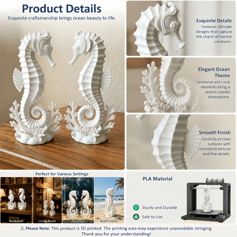 2Pcs Seahorses Coral Figurines - đánh giá và giá Aquarium Planting Ideas