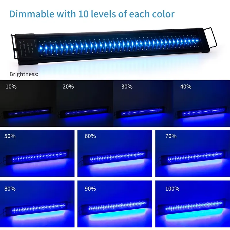 LED IP68 11.8 in 18W Plant Gro - đánh giá và giá Planted Aquarium Hours