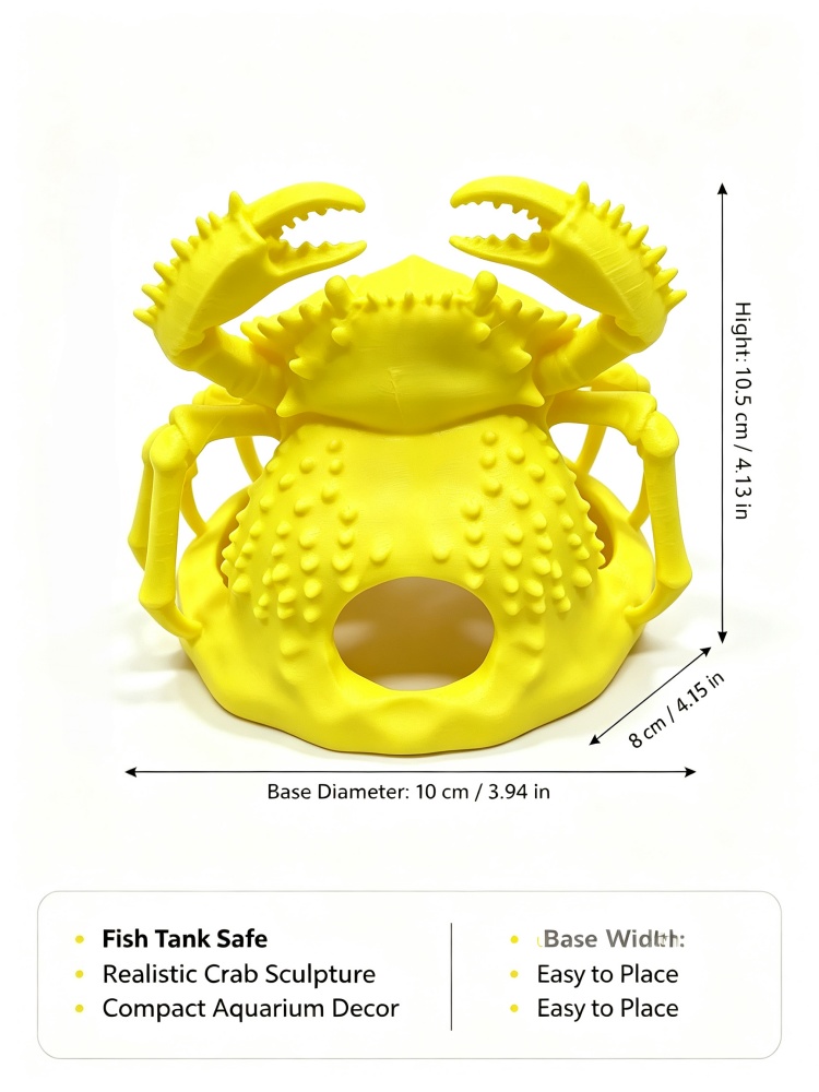 PLA material crab aquarium dec - đánh giá và giá Planted Aquarium Betta