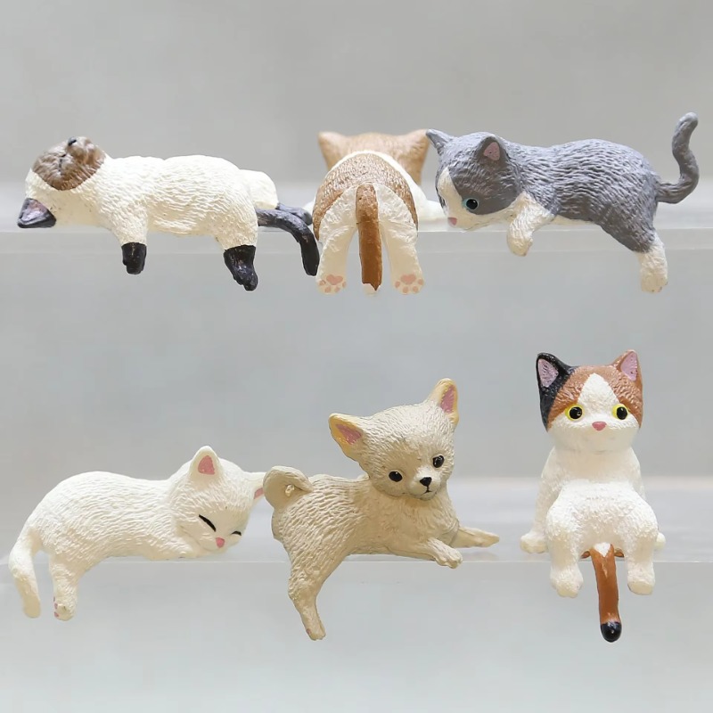 1Pc Cute Cartoon Cat PVC Home  - đánh giá và giá Aquarium Planting Ideas