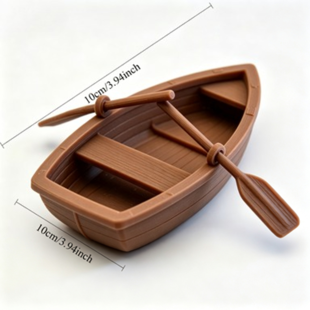 Mini Double Oar Wooden Boat Aq - đánh giá và giá Aquarium Planting Ideas