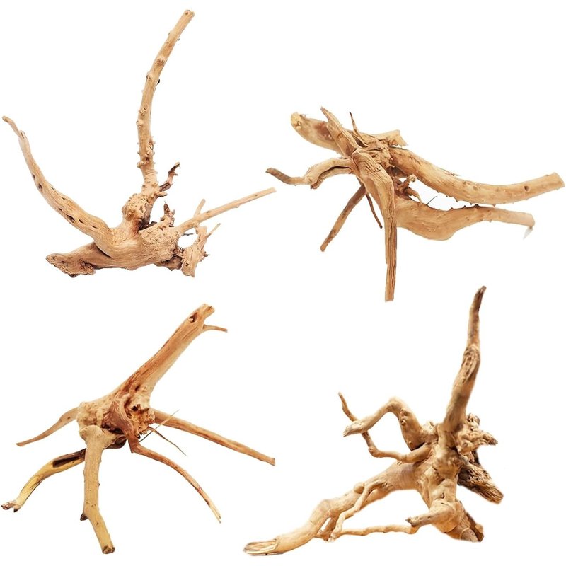 4PCS Natural Wooden Fish Tank  - đánh giá và giá Aquarium Plant Root Tabs