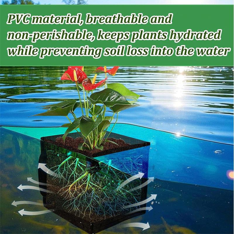 4 Pcs Black Mesh Pond Planting - đánh giá và giá Aquarium Planting