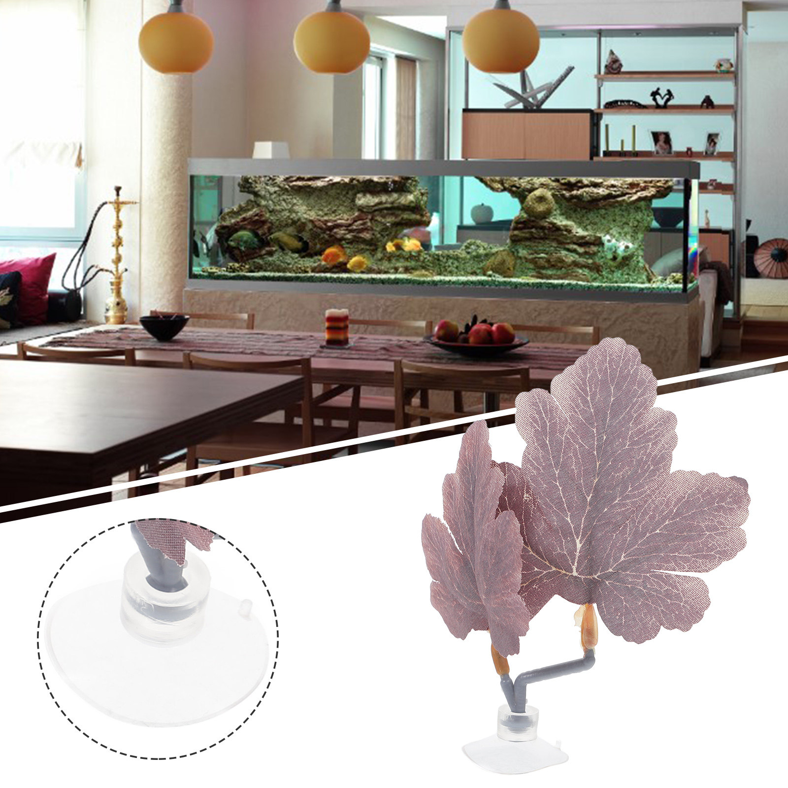 Artificial Betta Leaf Hammock  - đánh giá và giá Planted Aquarium Betta