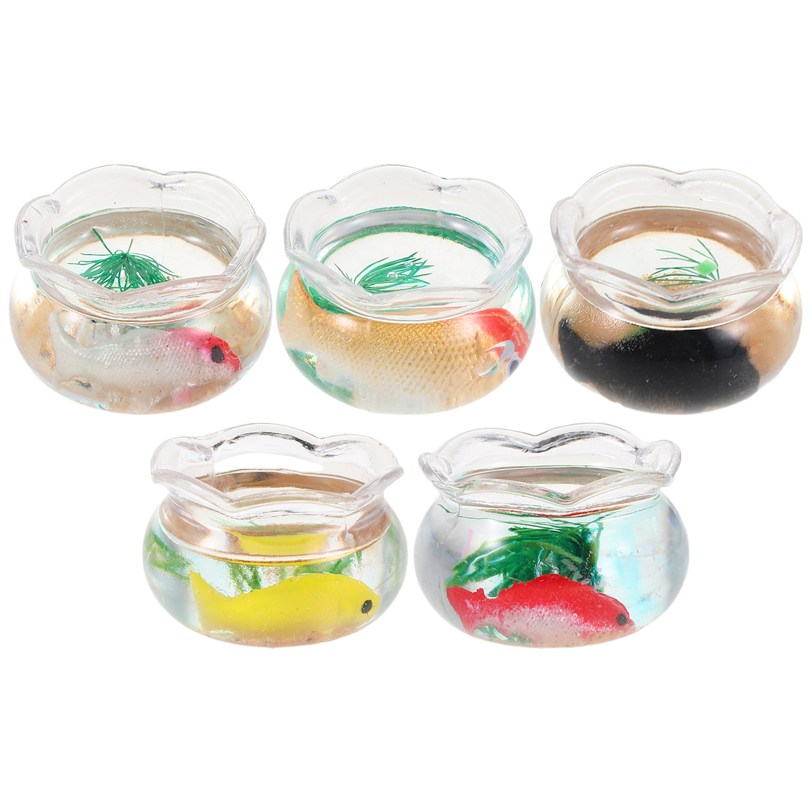 5Pcs Miniature Fish Bowl Small - đánh giá và giá Aquarium Planting